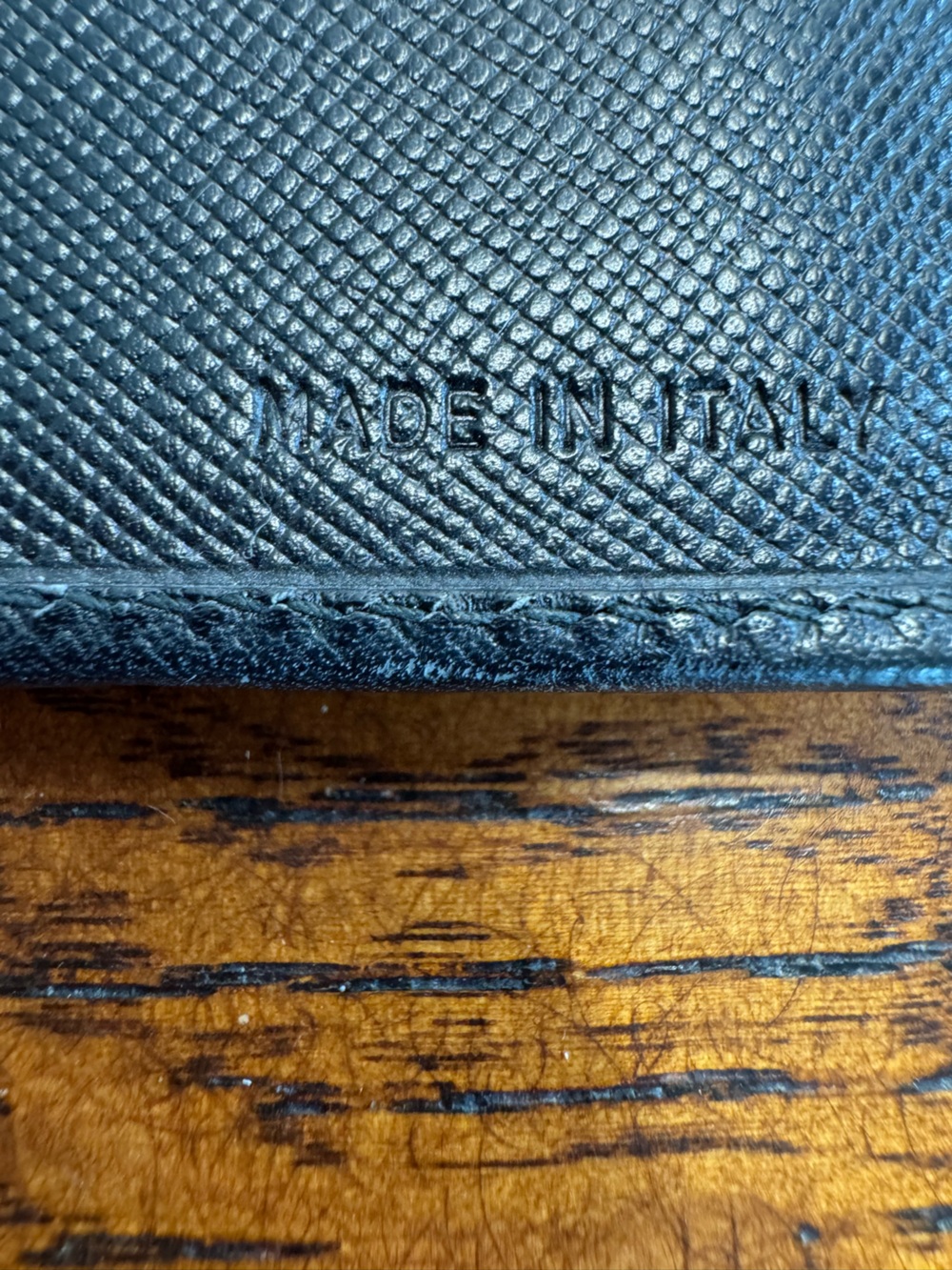 Prada Vintage Black Saffiano Leather Kisslock Bi-Fold Wallet w/COA - Picture 6 of 12